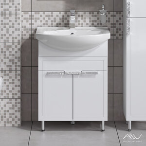 Изображение товара Белая напольная тумба под раковину Vittoria ALV0208001 65 см для ванной комнаты