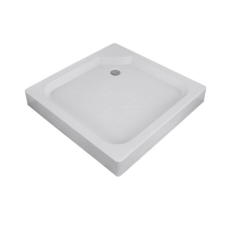 Изображение товара Душевой поддон Olive'S P-9015S-WH 90x90 см квадратный низкий белый АБС пластиковый