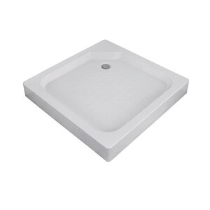 Изображение товара Душевой поддон Olive'S P-9015S-WH 90x90 см квадратный низкий белый АБС пластиковый