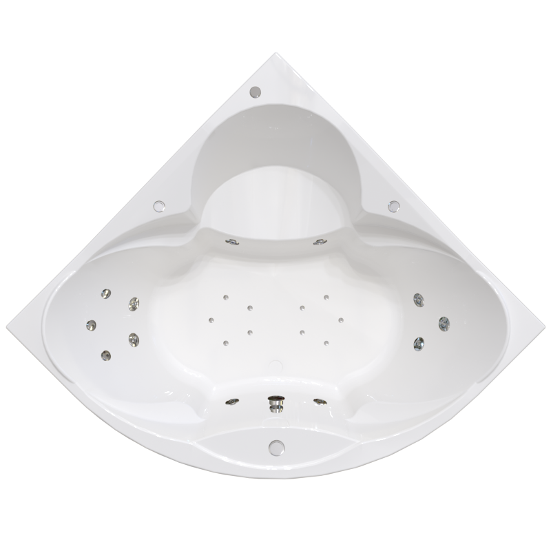 Изображение товара Гидромассажная ванна Радомир Филадельфия 168x168 см с гидромассажем и хромотерапией