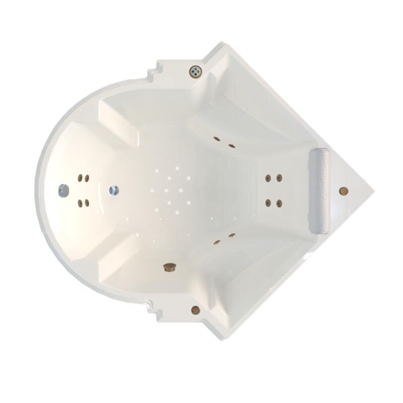 Изображение товара Акриловая ванна Монте-Карло Bronze 149x149 см (бронза/белый) Fra Grande