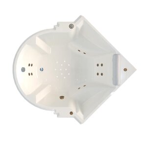 Изображение товара Акриловая ванна Fra Grande Монте-Карло-Bronze 4-01-4-0-0-402, 149 x 149 см, рама-подставка, подголовник, комплект панелей, молдинг, слив-перелив автомат, 12 форсунок Релакс бронза, контроллер 200, белая