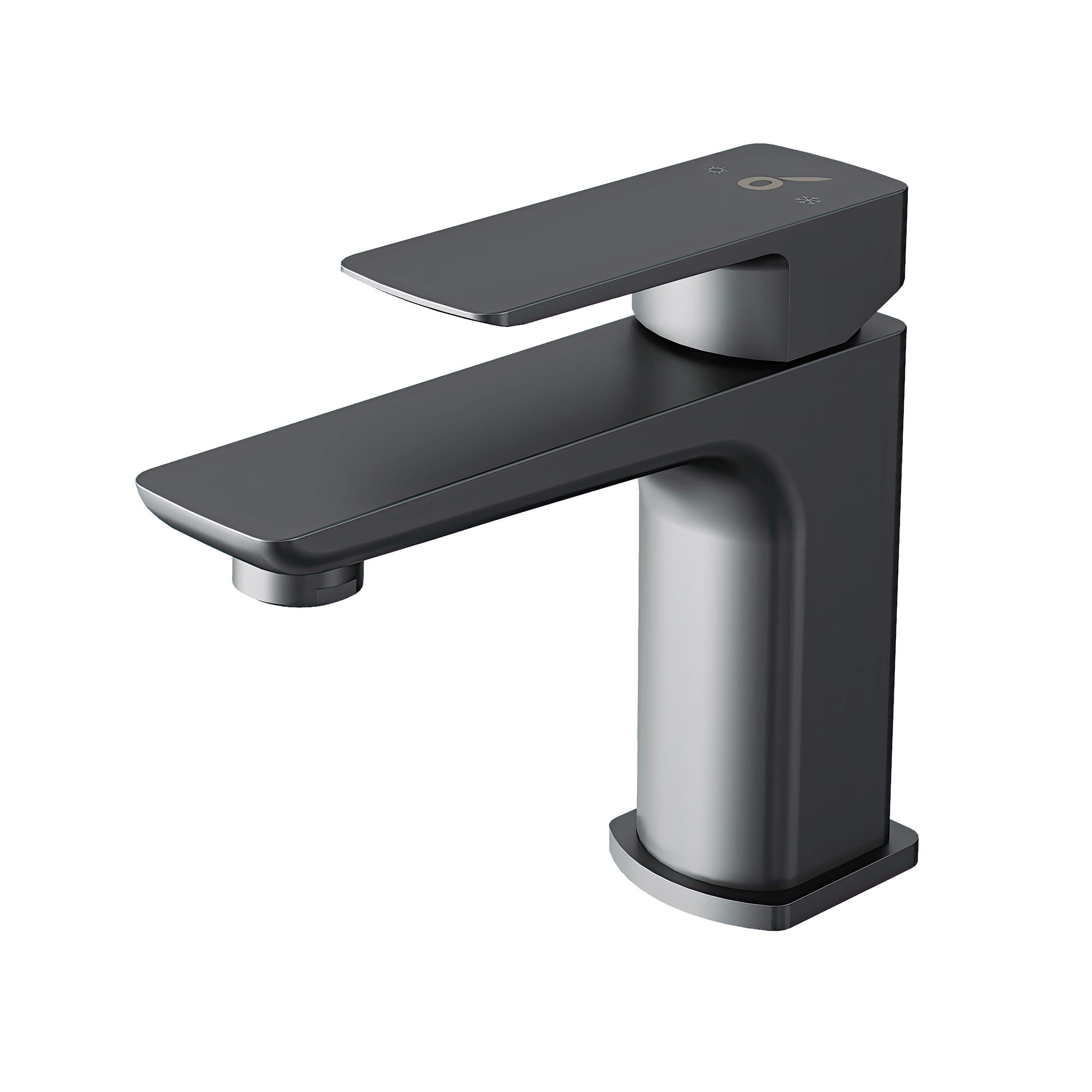 Изображение товара Смеситель для раковины Oliveeka D-Line OL-139003-BGM, оружейный металл матовый