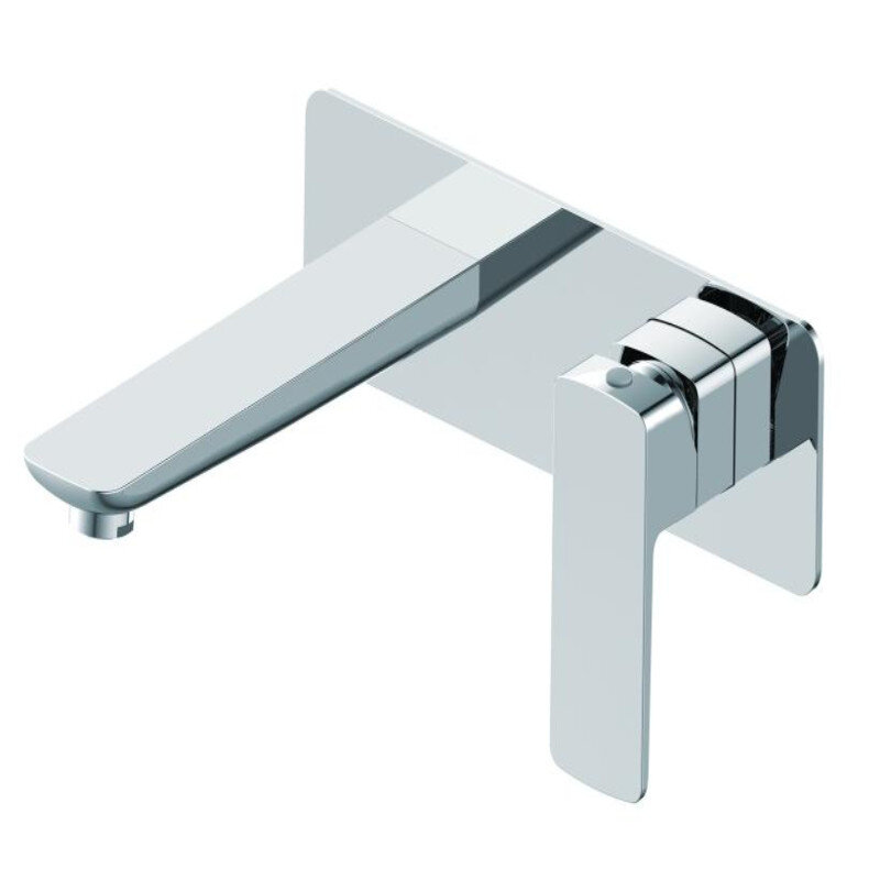 Изображение товара Смеситель Oliveeka OL-869003-CR для раковины, хром, стеновой монтаж, 1/4 оборота