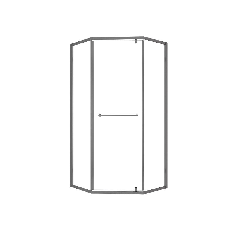 Изображение товара Душевой уголок Olive'S Kabrera KB-100C5-SW-GB, 100 х 100 см, стекло прозрачное, профиль черный матовый