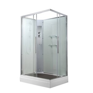 Изображение товара Душевая кабина Avacan K2012N 78218, 120 х 90 см, без крыши, поддон низкий, стекло прозрачное, профиль хром