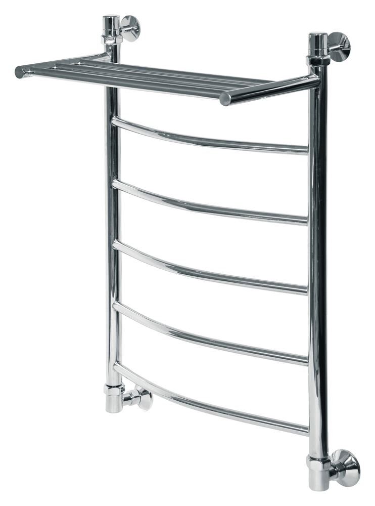 Изображение товара Водяной полотенцесушитель Ника Arc ЛД ВП 6-Cr 83х56 см с полочкой хром
