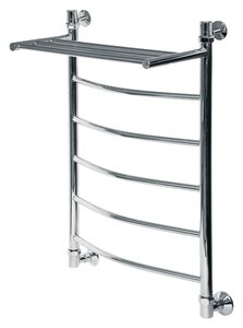 Изображение товара Полотенцесушитель водяной Ника Arc ЛД ВП 6-Cr, высота 83 см, ширина 56 см, с полочкой, цвет хром