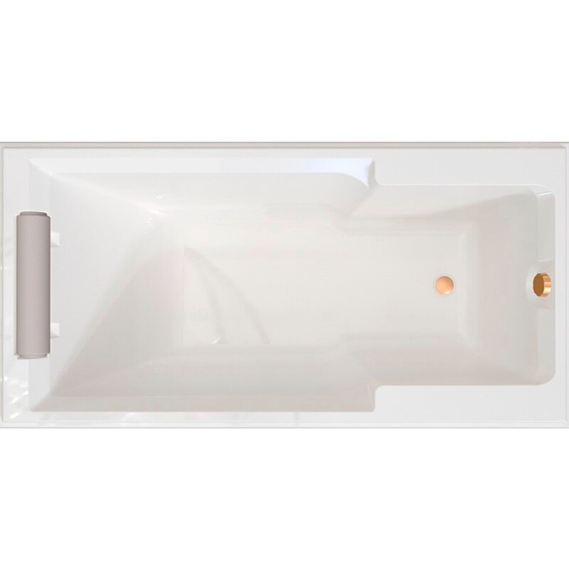 Изображение товара Акриловая ванна Fra Grande Русильон 4-01-4-0-1-423, 180 x 90 см, рама-подставка на декоративных ножках, подголовник, белая/бронза