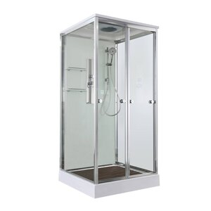 Изображение товара Душевая кабина AvaCan V2080 78238, 80 x 80 см, с крышей, поддон низкий, стекло прозрачное, профиль хром Изображение товара Душевая кабина AvaCan V2080 78238, 80 x 80 см, с крышей, поддон низкий, стекло прозрачное, профиль хром