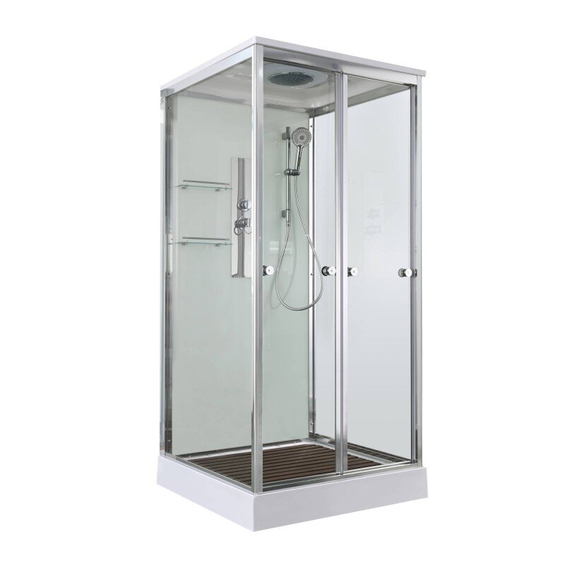 Изображение товара Душевая кабина AvaCan V2080 78238, 80 x 80 см, с крышей, поддон низкий, стекло прозрачное, профиль хром Изображение товара Душевая кабина AvaCan V2080 78238, 80 x 80 см, с крышей, поддон низкий, стекло прозрачное, профиль хром