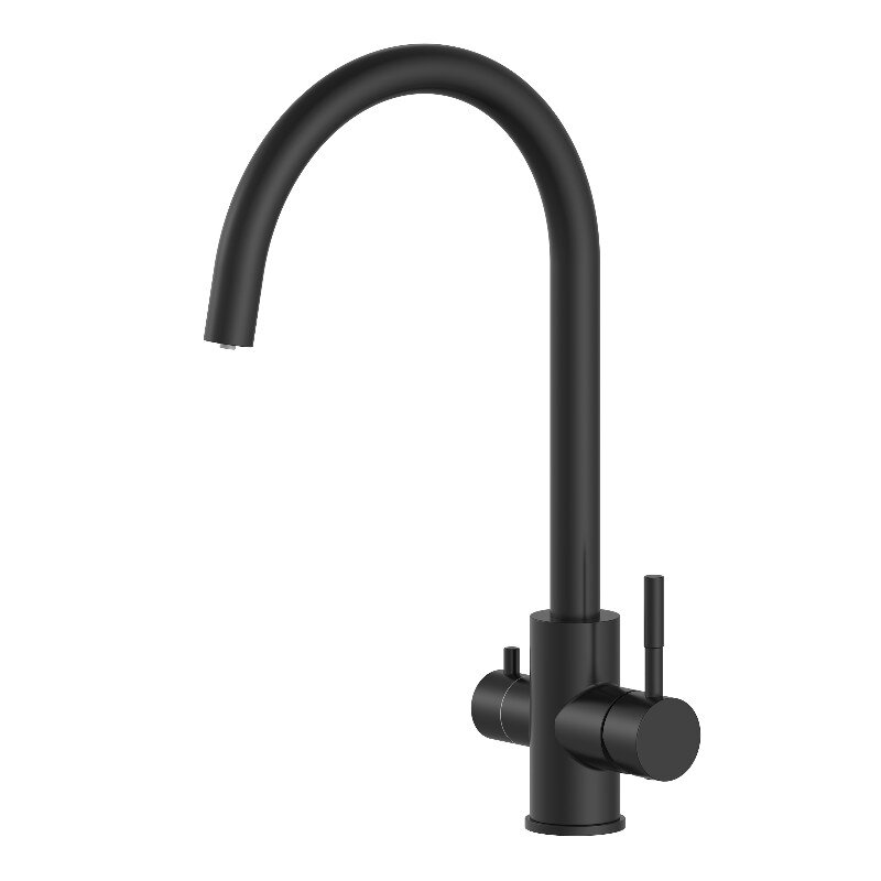 Изображение товара Смеситель для кухонной мойки Oliveeka KS OL-458022-MB черный матовый