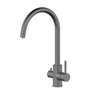 Изображение товара Смеситель для кухонной мойки Oliveeka KS OL-458022-BGM, с подключением к фильтру, матовый оружейный металл