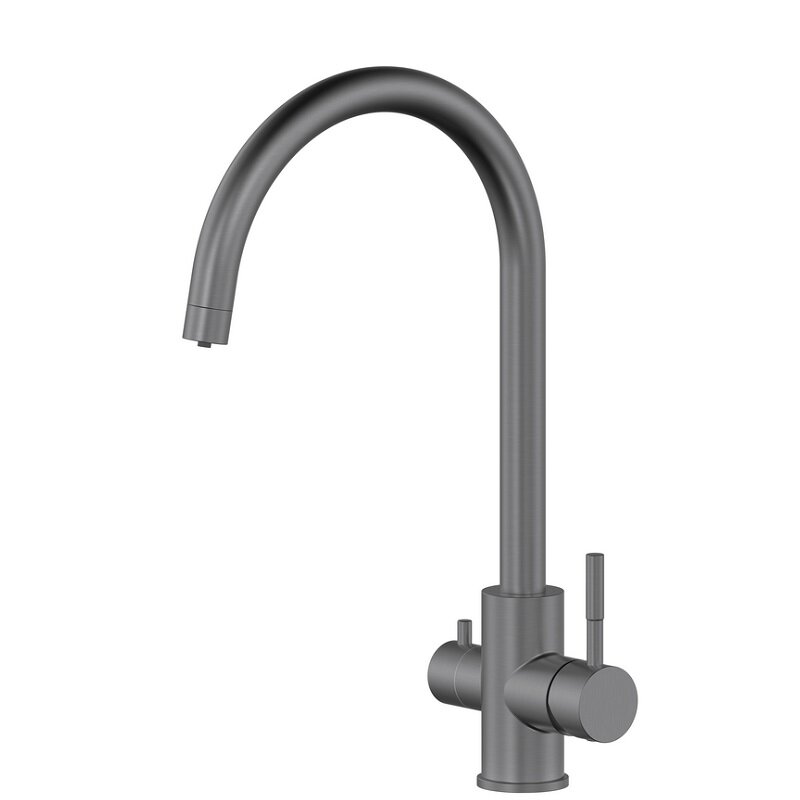 Изображение товара Смеситель для кухонной мойки Oliveeka KS OL-458022-BGM, с подключением к фильтру, матовый оружейный металл Изображение товара Смеситель для кухонной мойки Oliveeka KS OL-458022-BGM, с подключением к фильтру, матовый оружейный металл