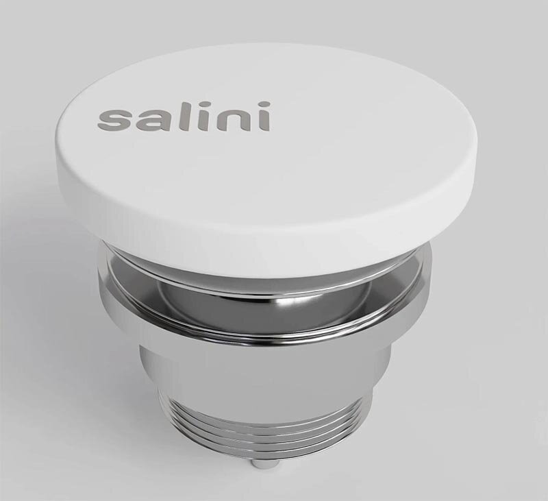 Изображение товара Донный клапан Salini S-Sense D 604 белый латунь автоматический с переливом