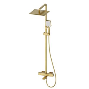 Изображение товара Душевая система Oliveeka D OL-739901-BG, термостатическая, золото матовое