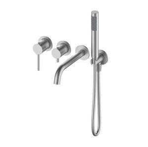 Изображение товара Смеситель для ванны и душа Oliveeka Y OL-889017-BN, с душевым гарнитуром, никель матовый