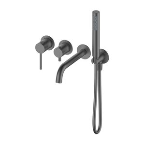 Изображение товара Смеситель для ванны и душа Oliveeka Y OL-889017-BGM, с душевым гарнитуром, матовый оружейный металл
