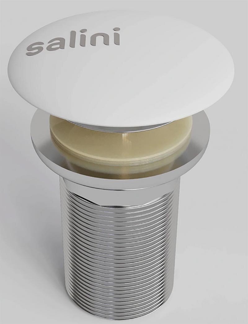 Изображение товара Донный клапан Salini S-Sense D 501 для раковины белый с автоматическим сливом