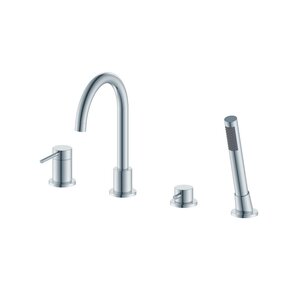 Изображение товара Смеситель Oliveeka Y OL-669017-CR на борт ванны хром для ванной комнаты