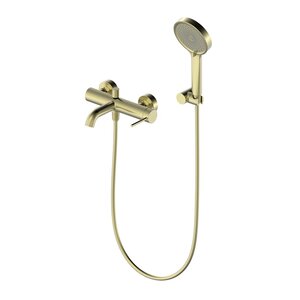Изображение товара Смеситель для ванны и душа Oliveeka Y OL-639017-BG, с душевым гарнитуром, золото матовое