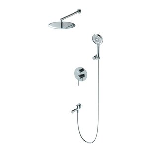Изображение товара Душевая система Oliveeka Y OL-939017-CR хром с 3 режимами и встроенным смесителем