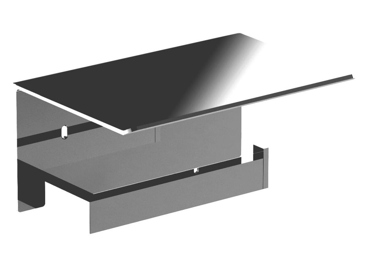 Изображение товара Держатель туалетной бумаги Nofer Corinto 16878.B с полкой хром