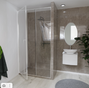 Изображение товара Душевая дверь Радомир Daria BO 120 см распашная стекло хром Россия