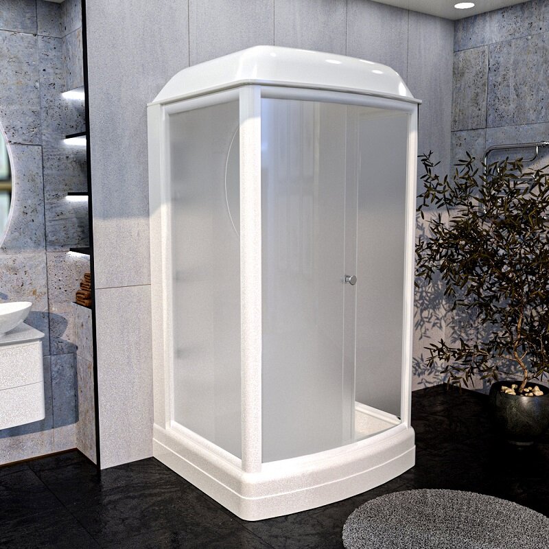 Изображение товара Душевая кабина Радомир Диана 1-00-1-0-0-0601 118х108 см матовое стекло