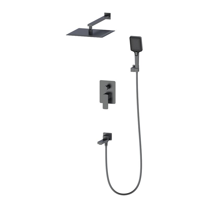 Изображение товара Душевая система Oliveeka D OL-939003-BGM матовая вороненая сталь российский монтаж