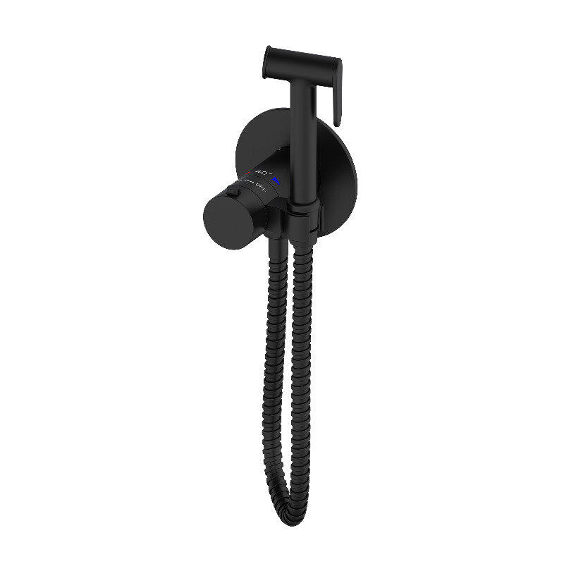 Изображение товара Гигиенический душ Oliveeka Y OL-829909-MB термостатический черный матовый встроенный