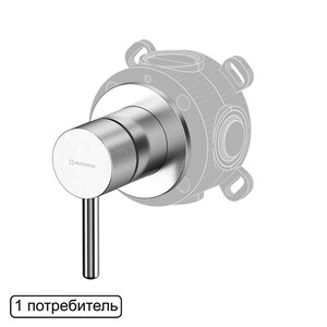 Изображение товара Смеситель для раковины Whitecross Y brushed nickel с скрытым монтажем