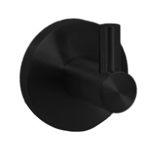 Изображение товара Настенный одинарный крючок Nofer Niza 16849.N из нержавеющей стали черный