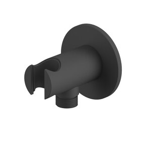 Изображение товара Шланговое подключение Whitecross Y black Y1015BL с держателем черный матовый