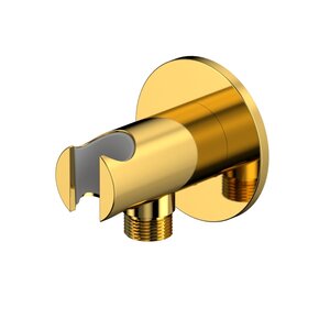 Изображение товара Шланговое подключение Whitecross Y gold Y1015GL с держателем, покрытие PVD, золото
