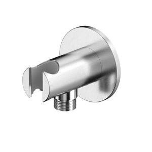 Изображение товара Шланговое подключение Whitecross Y brushed nickel Y1015NIB, с держателем, цвет брашированный никель PVD