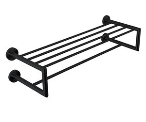 Изображение товара Полка для полотенец Nofer Niza 16854.N, 65 см, нержавеющая сталь, черная