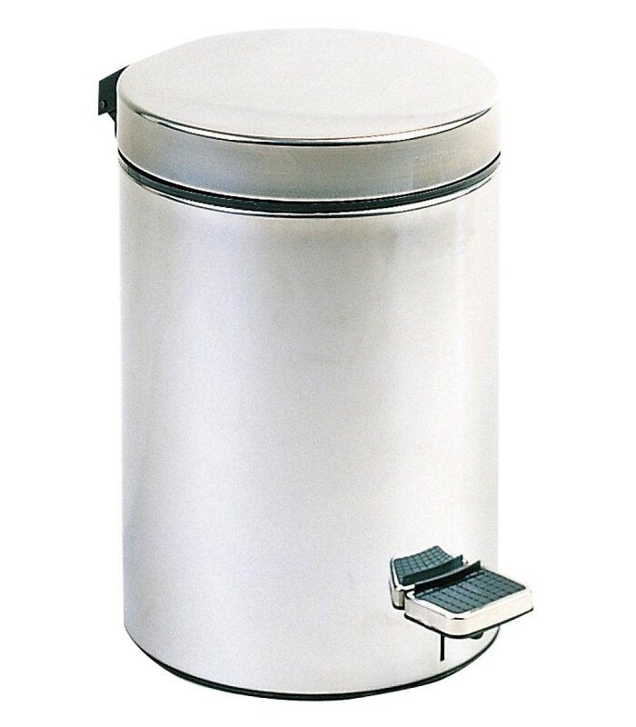 Изображение товара Корзина для мусора Nofer 09100.20.S, 20 л, с педалью, сатин