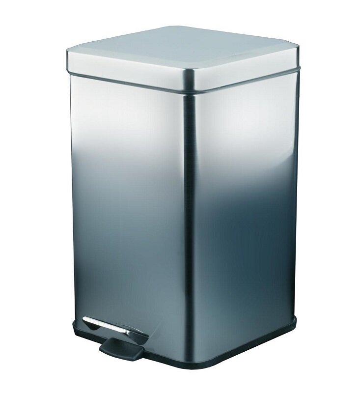 Изображение товара Корзина для мусора Nofer 09111.12.S 12 л с педалью сатин нержавеющая сталь