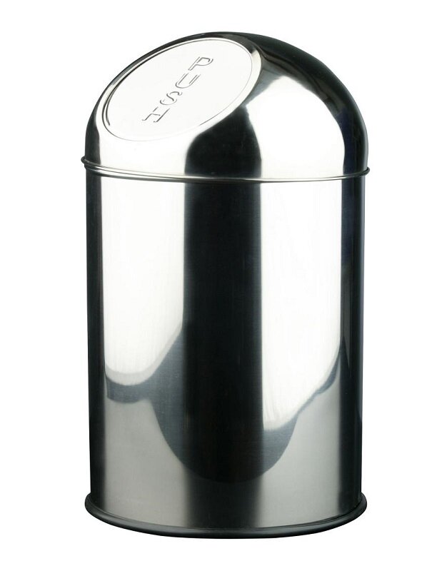 Изображение товара Корзина для мусора из нержавеющей стали 10 л хром онафор 14114.10.B