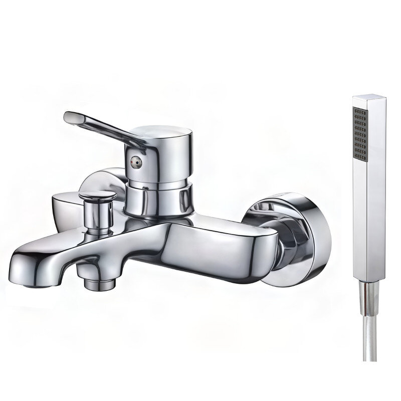 Изображение товара Смеситель для ванны и душа Maretti Elena EA22RF163, с душевым гарнитуром, хром