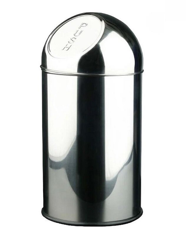 Изображение товара Корзина для мусора Nofer 14116.2.B, 35 л, хром