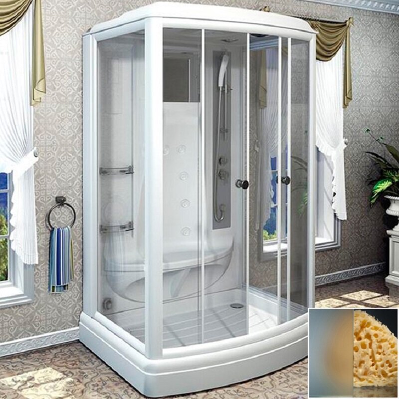 Изображение товара Душевая кабина Радомир Диана-3 140х108 см с гидромассажем паровой баней и защитой стекол