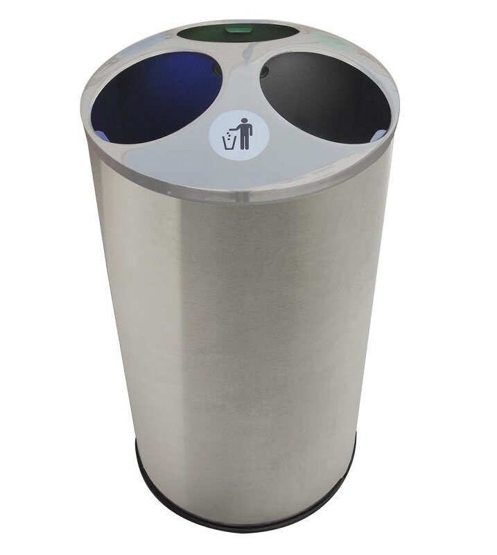 Изображение товара Корзина для мусора Nofer 14073.S 150 л для раздельного сбора с крышкой