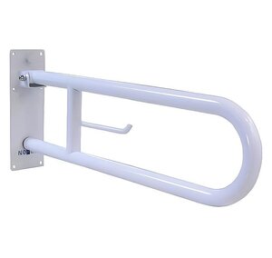 Изображение товара Поручень Nofer 15051.60.W 60 см полукруглый белый из нержавеющей стали