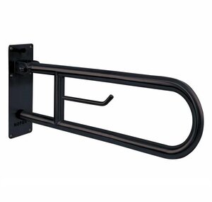 Изображение товара Поручень Nofer 15051.60.N, 60 см, полукруглый, черный, нержавеющая сталь