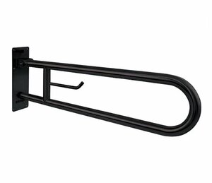 Изображение товара Поручень Nofer 15051.80.N, полукруглый, черный, 80 см, для людей с ограниченными возможностями