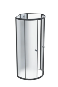 Изображение товара Душевая кабина Радомир Стронг 1-00-6-0-0-1821, 110 х 110 см, стекло матовое, профиль черный