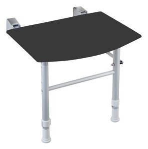 Изображение товара Сиденье для душа складное антимикробное из нержавеющей стали черное