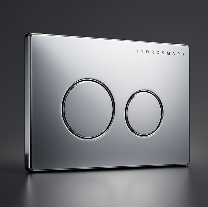 Изображение товара Клавиша смыва Hydrosmart 07812.S механическая сатиновая для унитаза